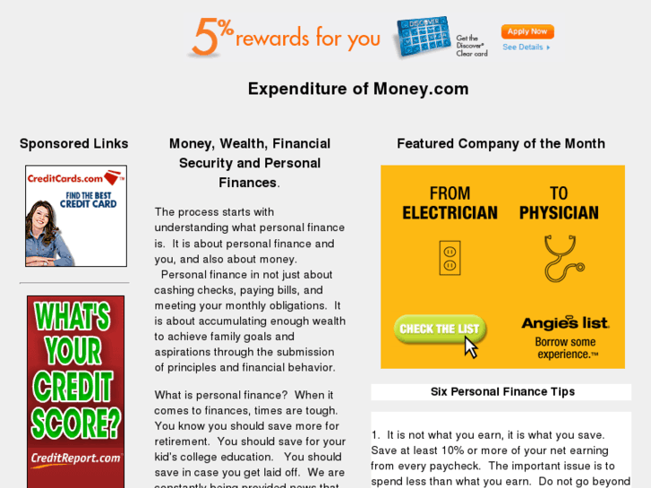 www.expenditureofmoney.com