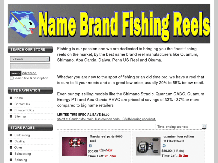 www.namebrandfishingreels.com