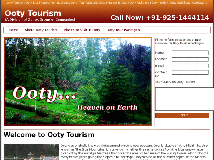 www.ootytourism.in