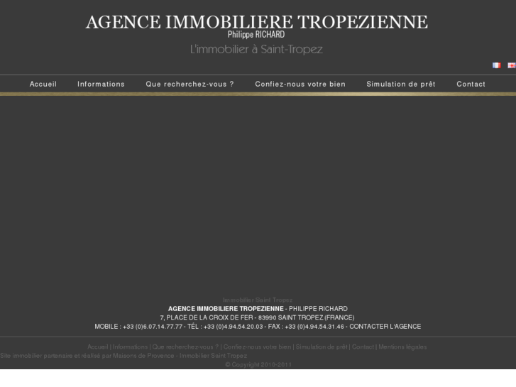 www.agenceimmobilieretropezienne.com