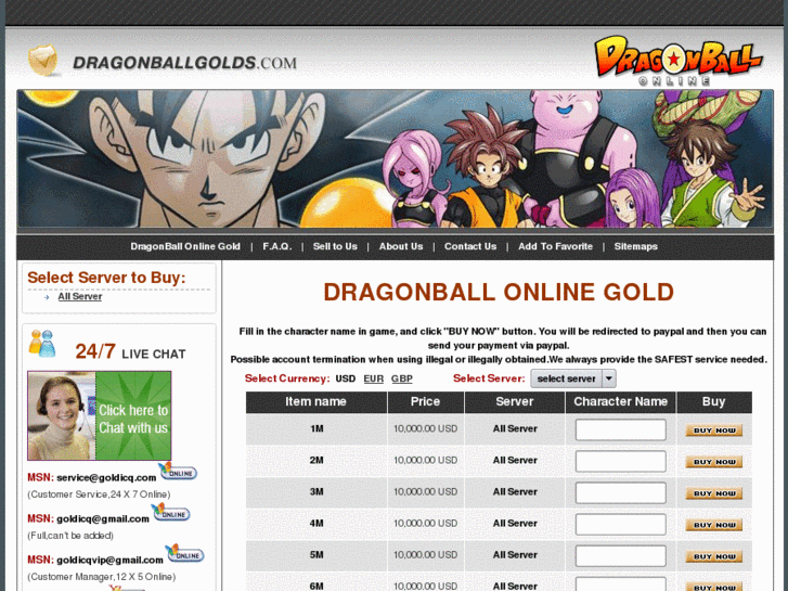 www.dragonballgolds.com