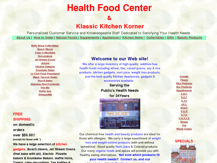 www.healthfoodcenter.net