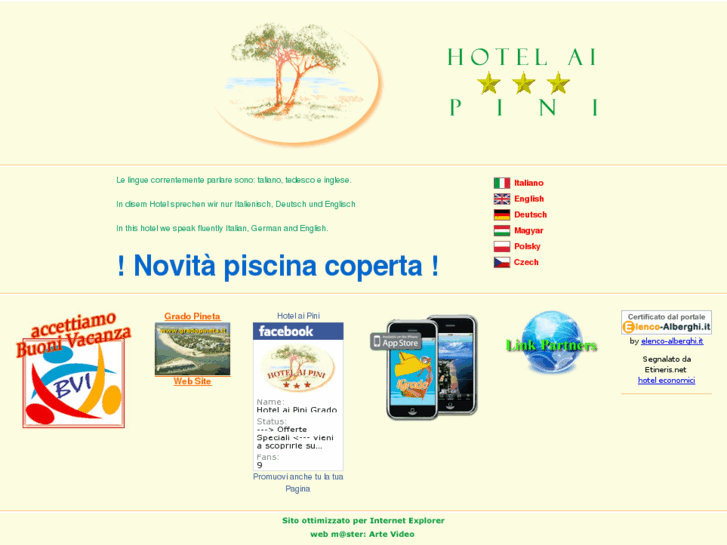 www.hotelaipinigrado.it