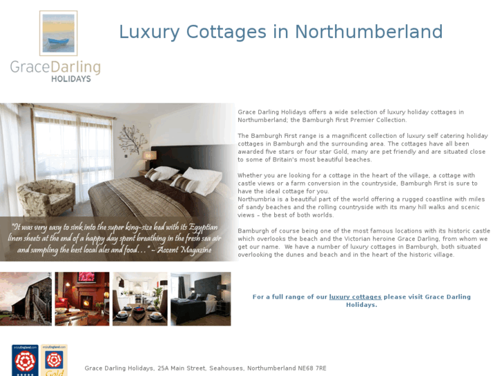 www.luxurycottagesnorthumberland.com