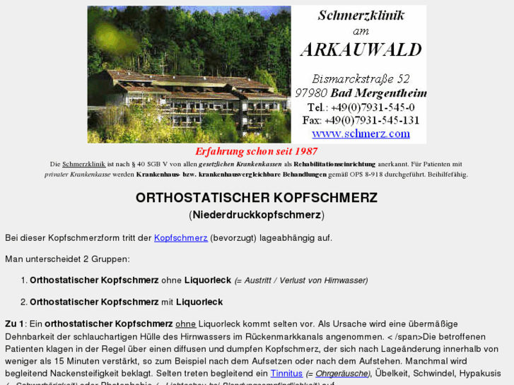 www.orthostatischer-kopfschmerz.de