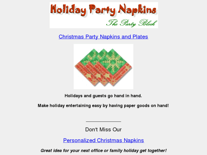 www.christmaspartynapkins.com