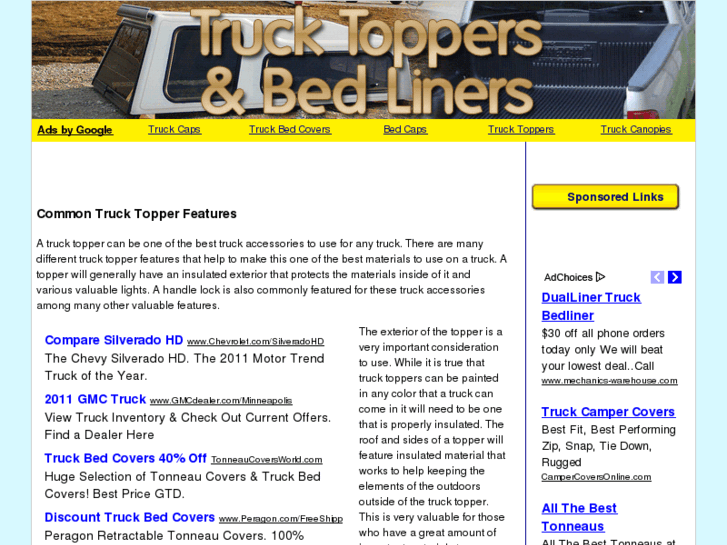 www.trucklinersandtoppers.com