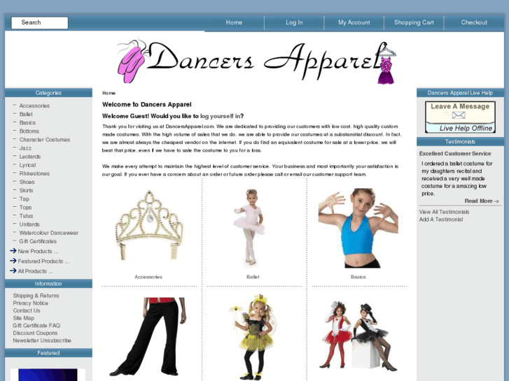 www.dancersapparel.com