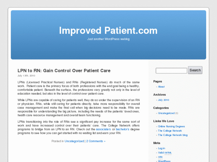 www.improvedpatientoutcomes.net