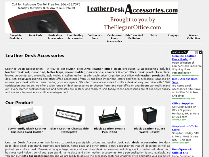 www.leatherdeskaccessories.com