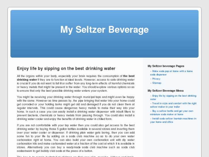 www.myseltzerbeverage.com