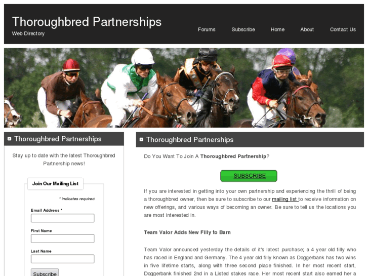 www.thoroughbred-partnerships.net