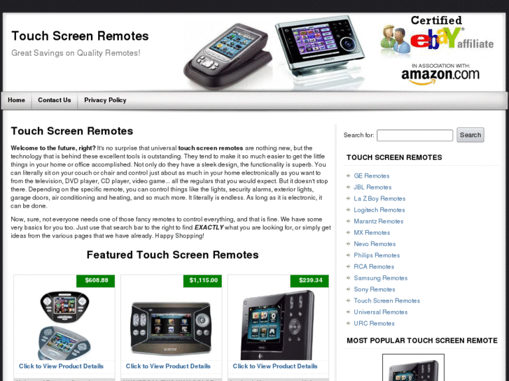 www.touchscreenremotes.net