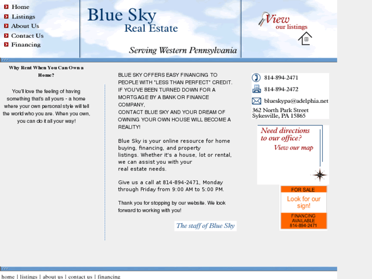 www.blueskyparealestate.net
