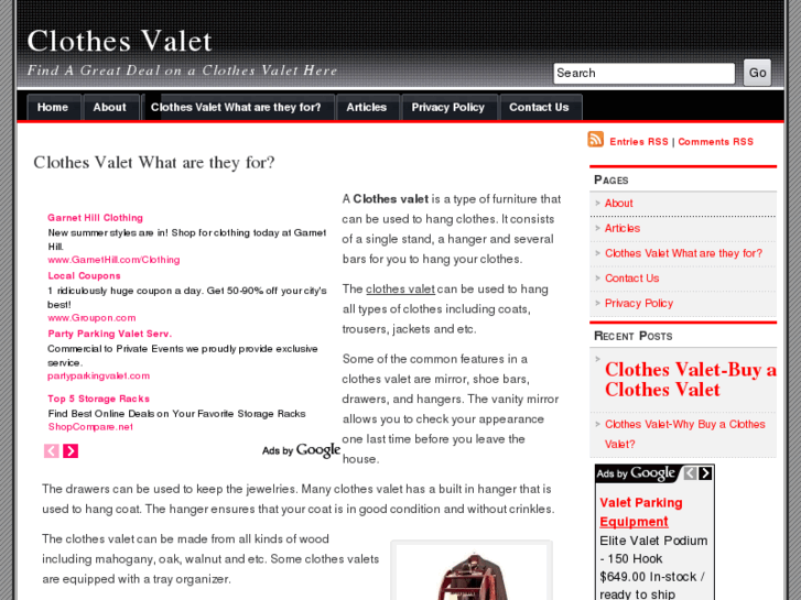 www.clothesvalet.org