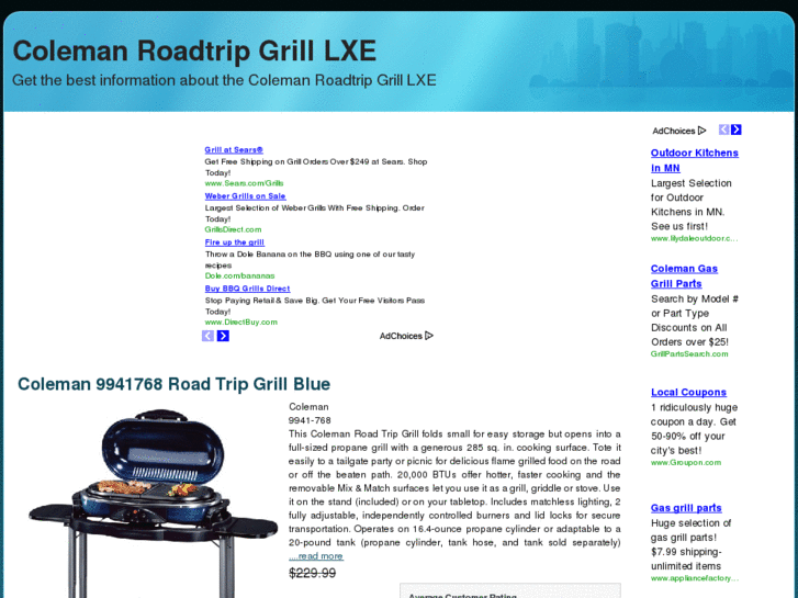 www.colemanroadtripgrilllxe.com