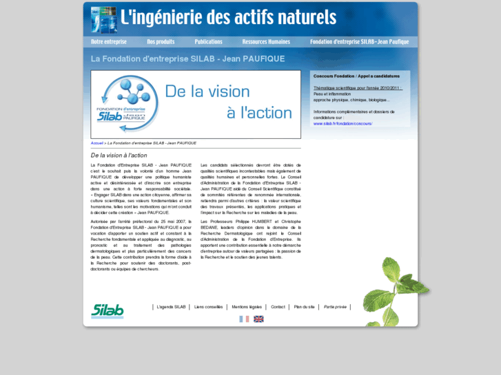 www.fondation-entreprise-silab.com