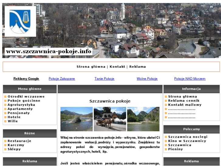 www.szczawnica-pokoje.info