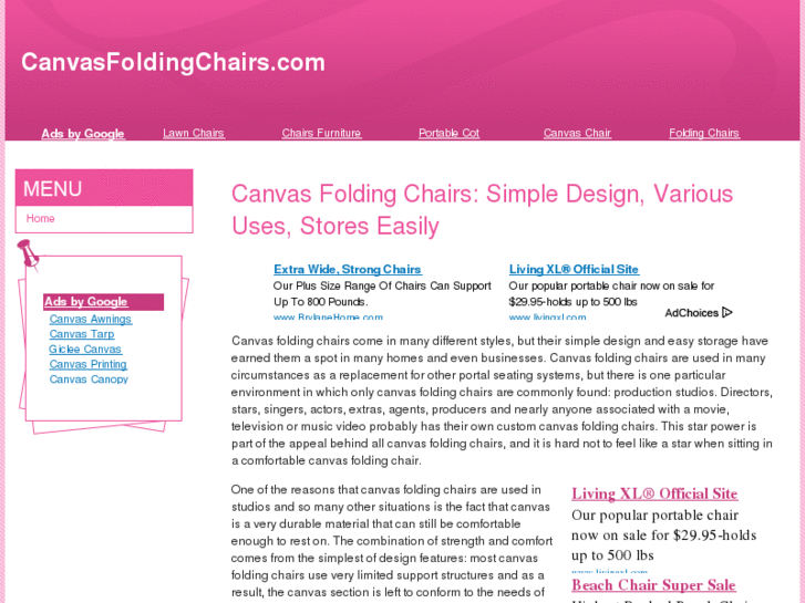 www.canvasfoldingchairs.com