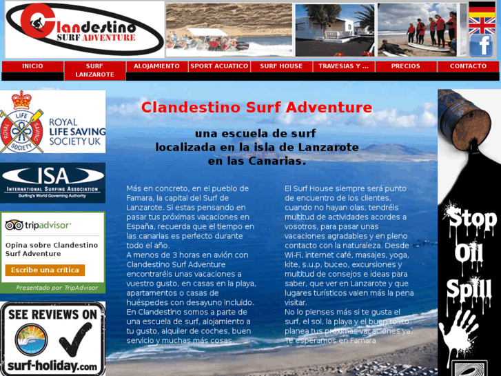 www.clandestino-surf-adventure.com