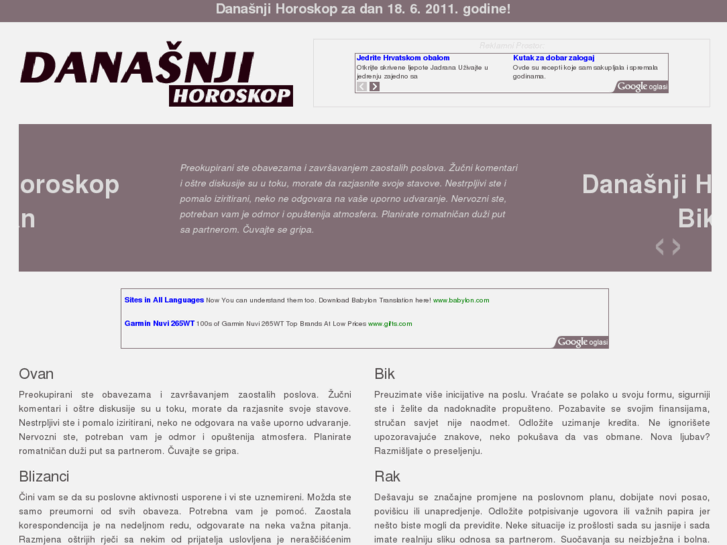 www.danasnjihoroskop.com