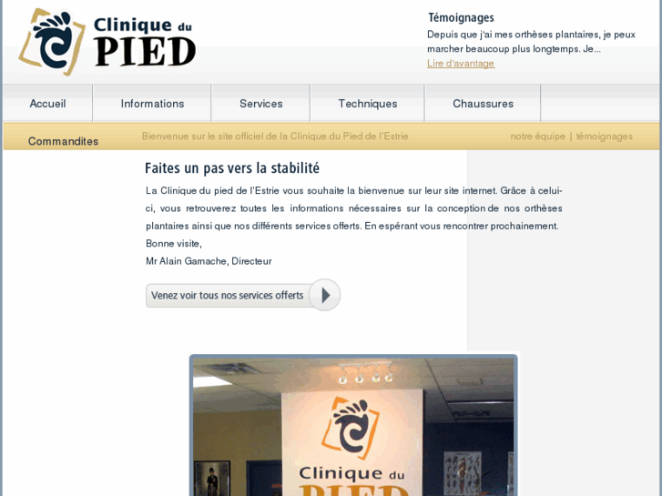 www.lacliniquedupied.com