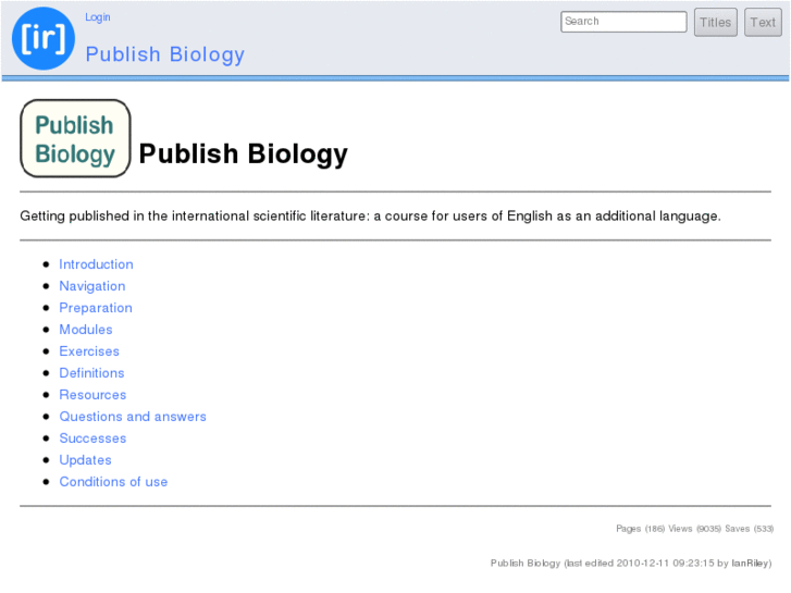 www.publishbiology.net