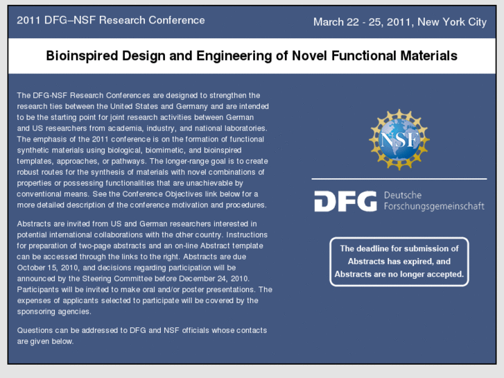 www.biomaterials-2011-dfg-nsf-conference.com