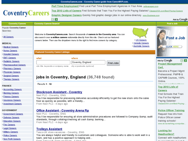 www.coventrycareers.com