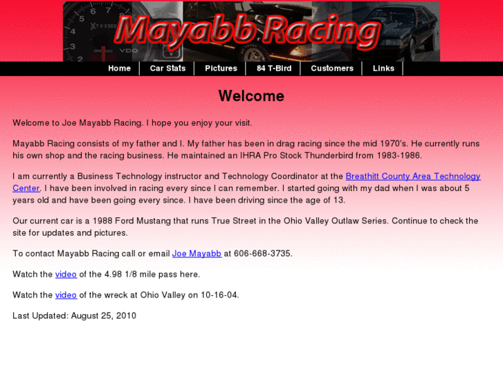 www.joemayabbracing.com