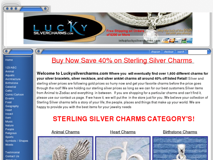 www.luckysilvercharms.com