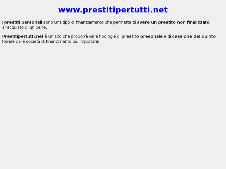 www.prestitipertutti.net