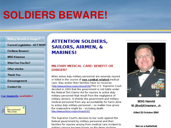 www.soldiersbeware.com