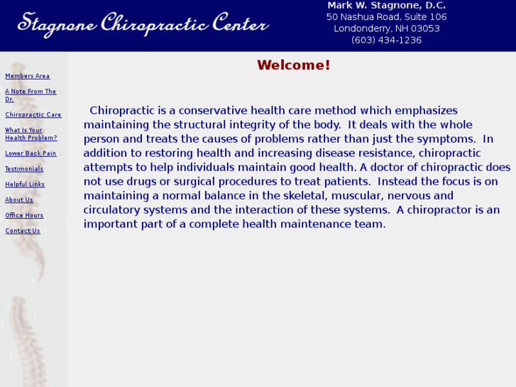 www.stagnonechiropractic.com