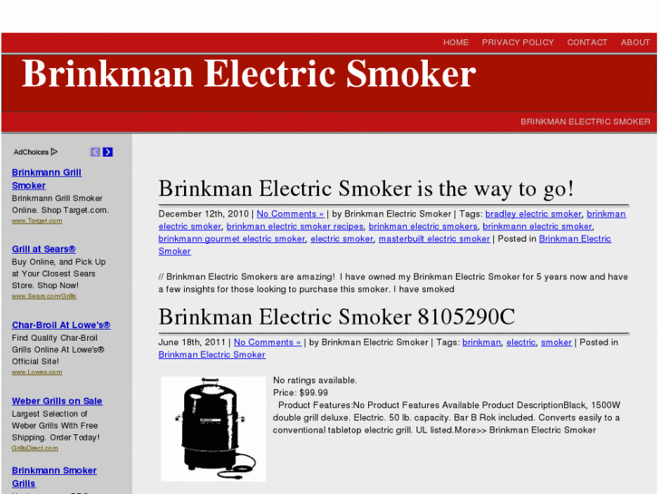 www.brinkmanelectricsmoker.net