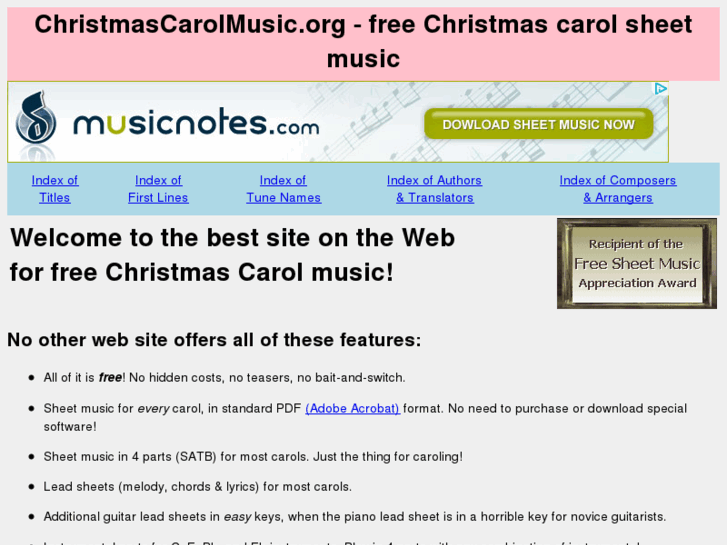 www.christmas-carol-music.org