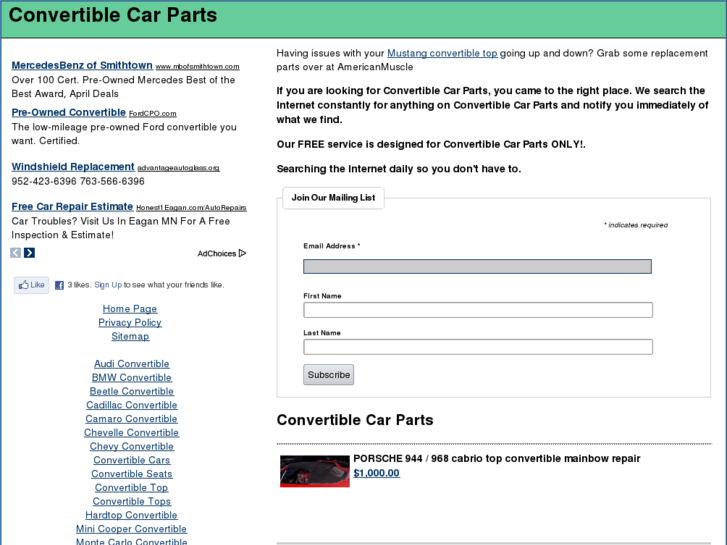 www.convertiblecarparts.com