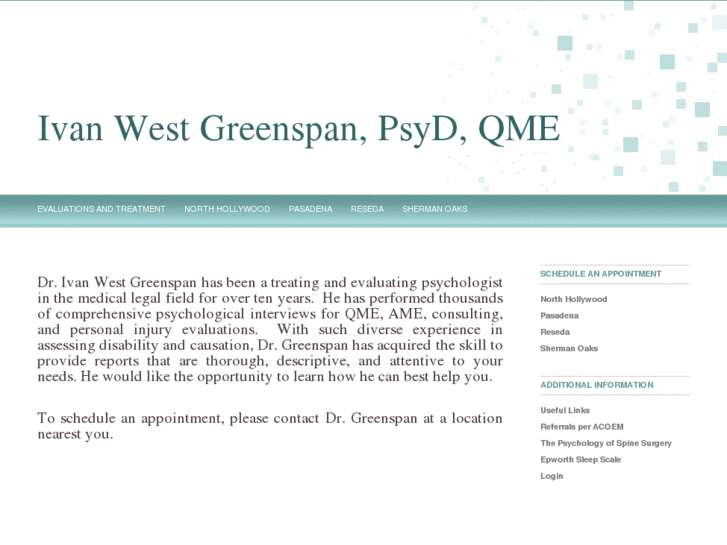 www.drgreenspan.info