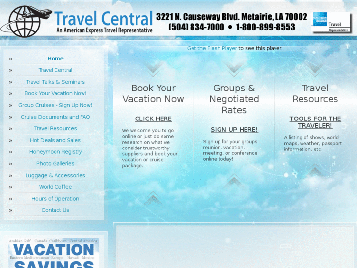 www.travelcentralvacations.com