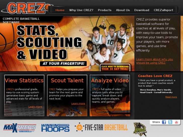 www.crezbasketball.com