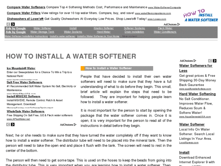 www.howtoinstallawatersoftener.com