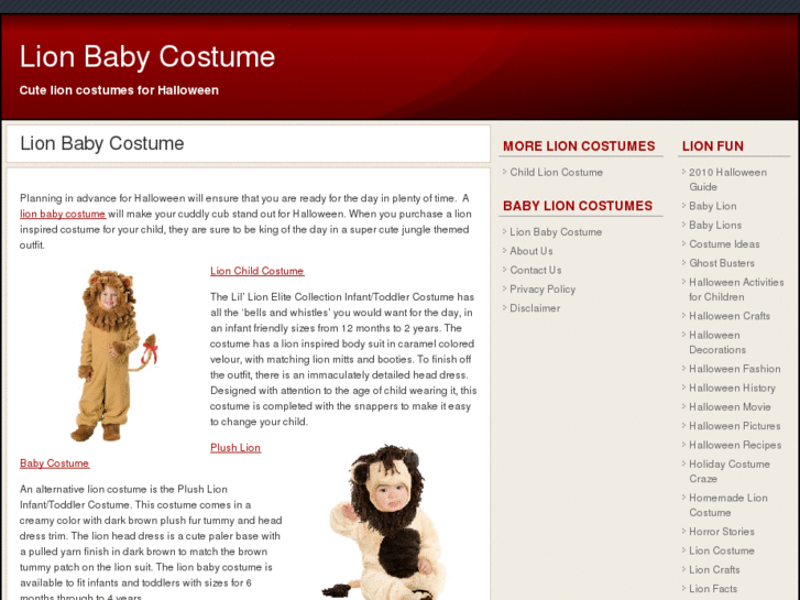 www.lionbabycostume.net