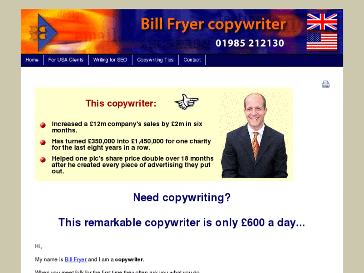 www.billfryercopywriter.co.uk