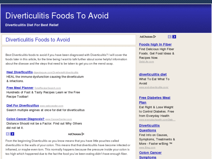 www.diverticulitisfoodstoavoid.com