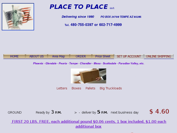 www.placetoplacedeliveries.com