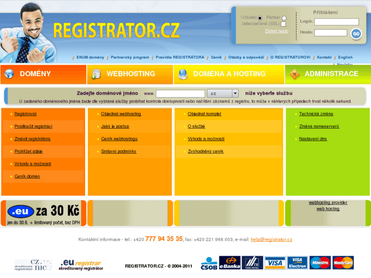 www.registrator.cz