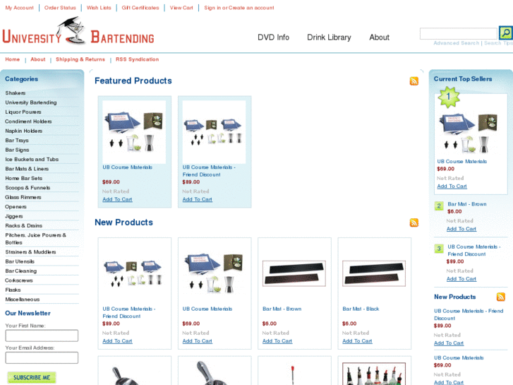 www.universitybartendingstore.com
