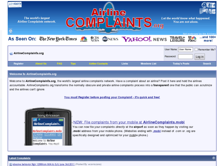 www.airlinecomplaints.org