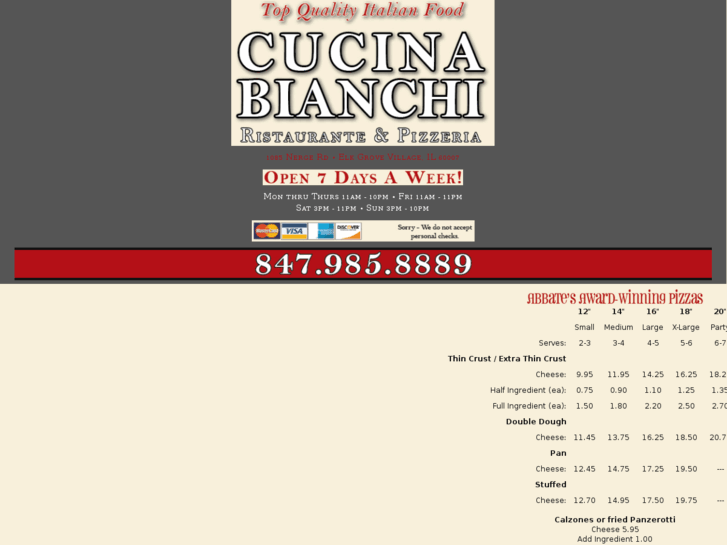 www.cucinabianchi.com