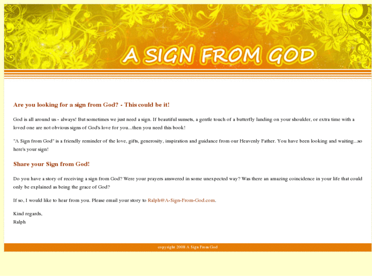 www.a-sign-from-god.com